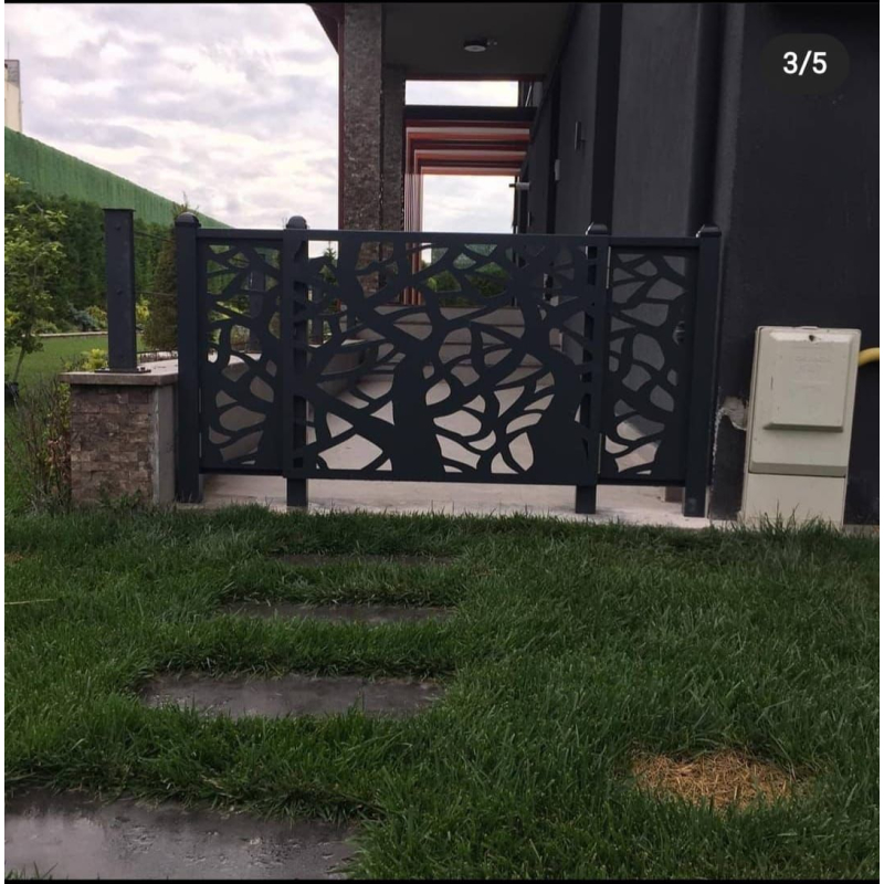 Wall Mounted Laser Cut Fence