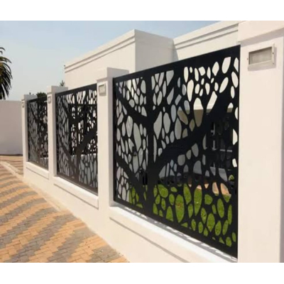 Wall Mounted Laser Cut Fence