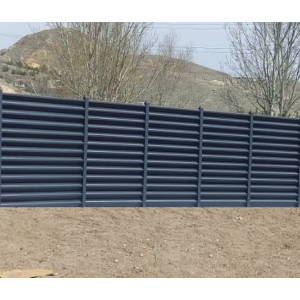 Ground Mounted Louvered Fence