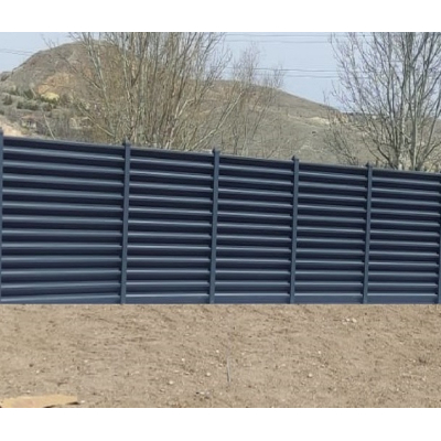 Ground Mounted Louvered Fence