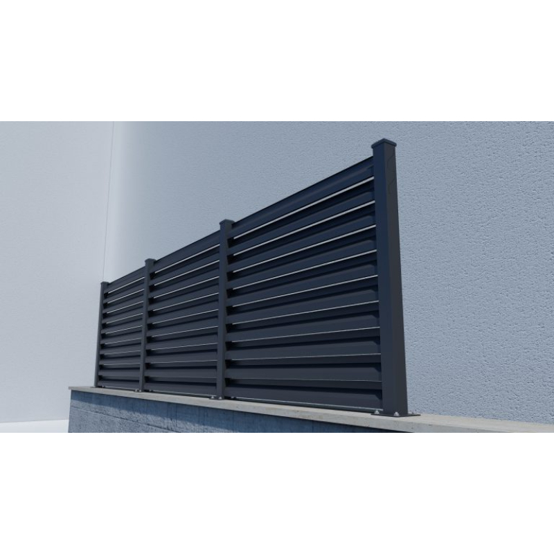 Wall Mounted Louvered Fence