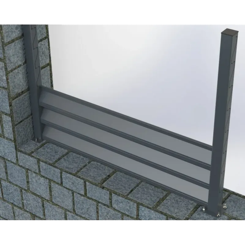 Wall Mounted Louvered Fence